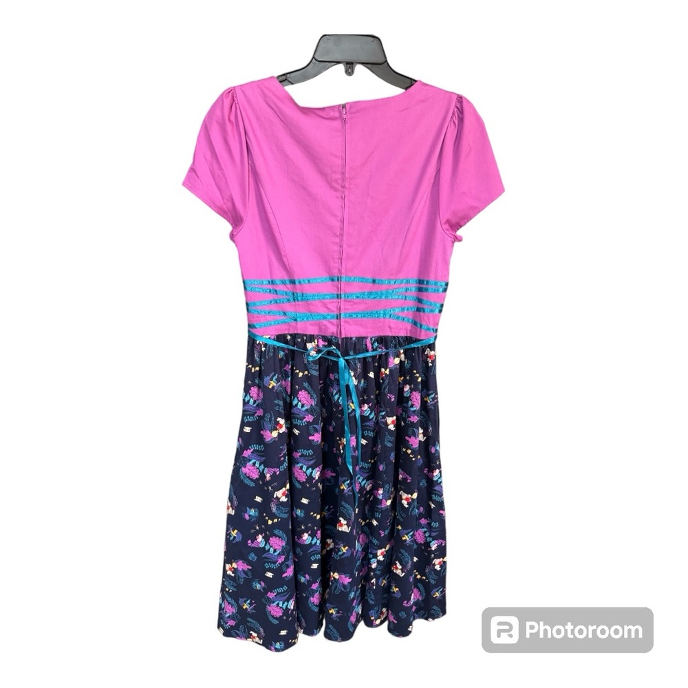 Purple and Blue Floral Dress - Picture 4 of 15